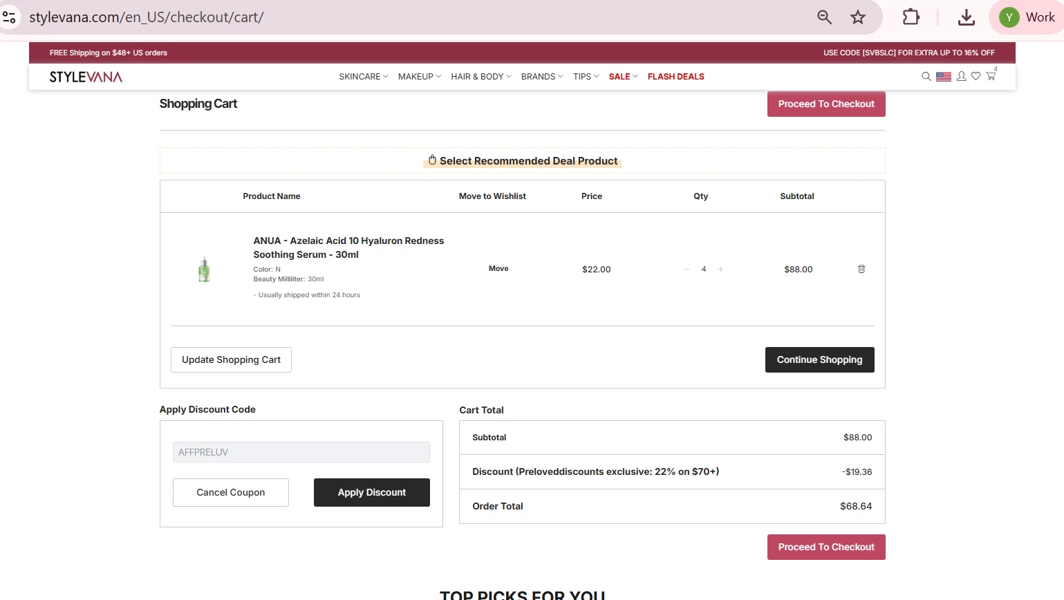 Stylevana Members verified Coupon code AFFPRELUV